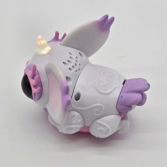 WowWee Lil' Shimmer Unicorn Creature Toy White Purple Pink Big Eyes-Works - Picture 8 of 8